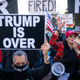 Supporters of U.S. President Donald Trump and counter protesters demonstrate outside of the White House ahead of Saturday’s Million MAGA March on November 13, 2020 in Washington, DC. Supporters clashed with protesters organized by Shutdown DC at Black Lives Matter Plaza.